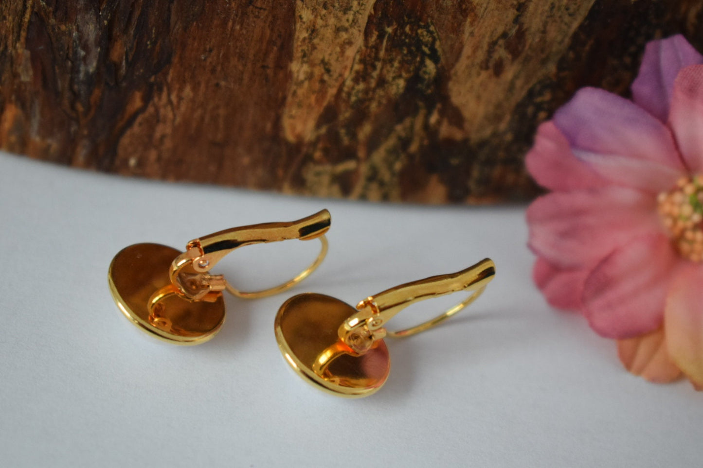 Opalite moonstone earrings, Rainbow gemstone dangle drop earrings, 18k gold plated stainless steel, Bridesmaid jewelry, Gift for her