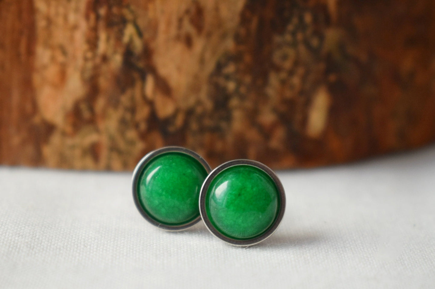 Green jade pendant necklace for women, green silver color, green gemstone necklace pendant, birthstone necklace, handmade jewelry gift