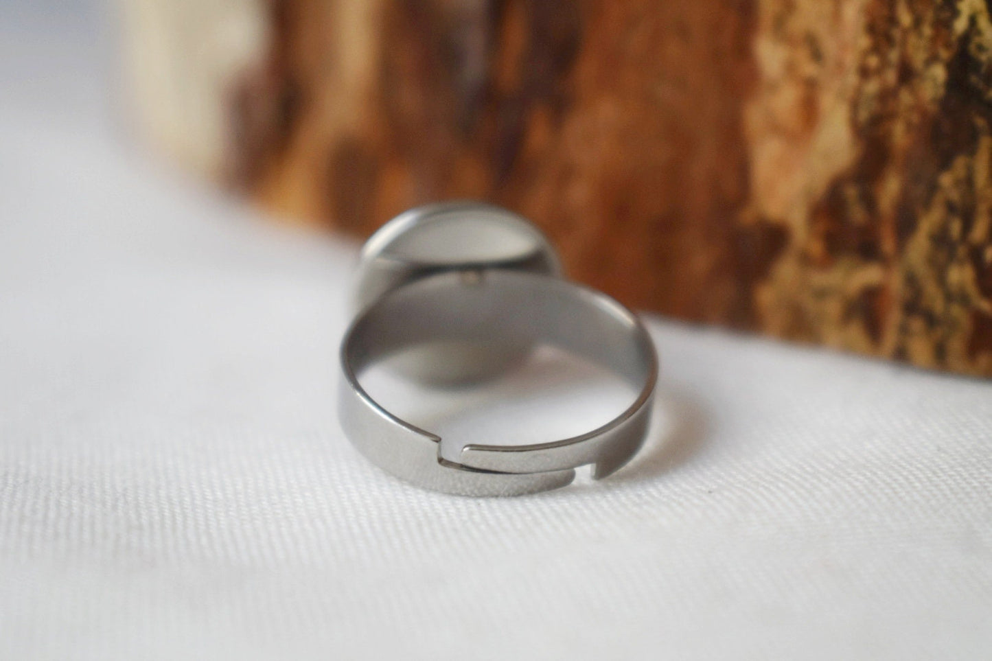 White jade gemstone ring, everyday white round ring, Adjustable ring stone, silver ring, jade jewelry, birthday gift for her