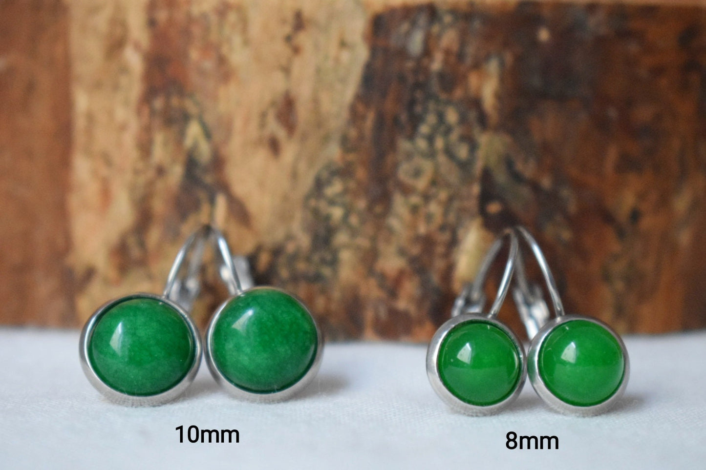 Green jade pendant necklace for women, green silver color, green gemstone necklace pendant, birthstone necklace, handmade jewelry gift