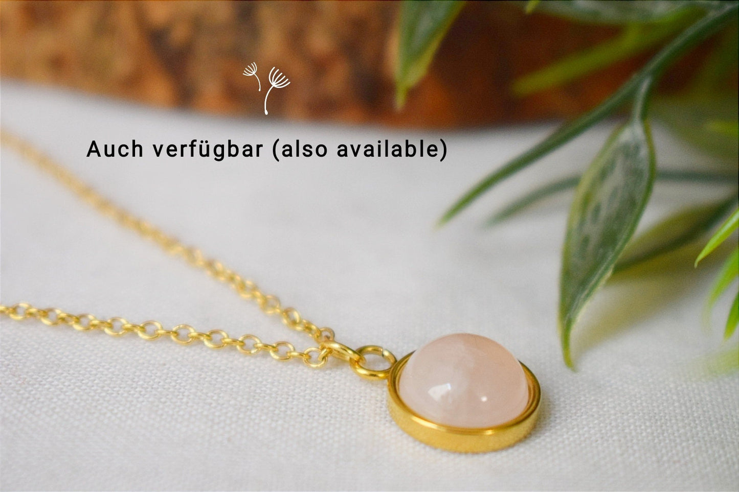 Rose quartz dangle earrings gold, Rose quartz hoop earrings, Gemstone, Pink, Natural stone, Round, Lever back, Jewelry gift for her