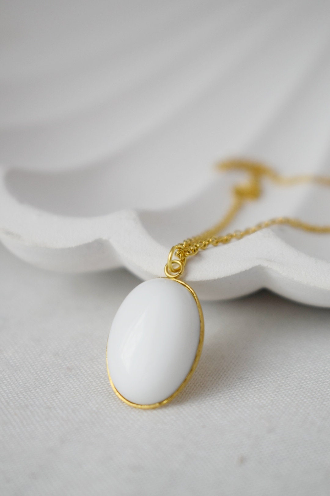 White jade oval gold earrings, White gemstone dangle drop earrings, Hanging stone earrings, Jade gold jewelry, Anniversary gifts for women