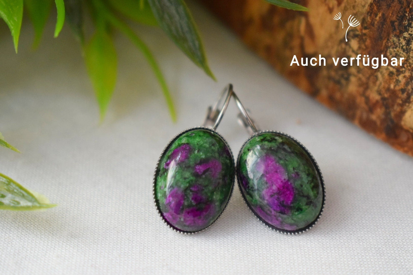 Ruby In Zoisite Gold Necklace Oval, Ruby Zoisite gemstone pendant, Green, Pink, Green stone, Ruby Fuchsite, Ruby in Zoisite Jewelry, Gift