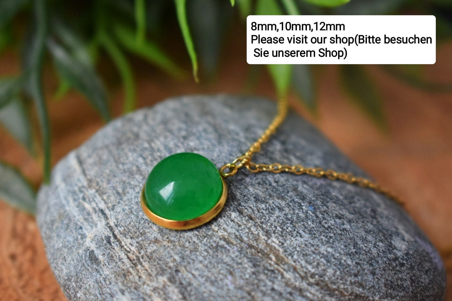 Gold hoop green jade earrings, Green gemstone pendant huggie earrings, Lever back, Green stone hoop earrings, Jade jewelry, Gift women