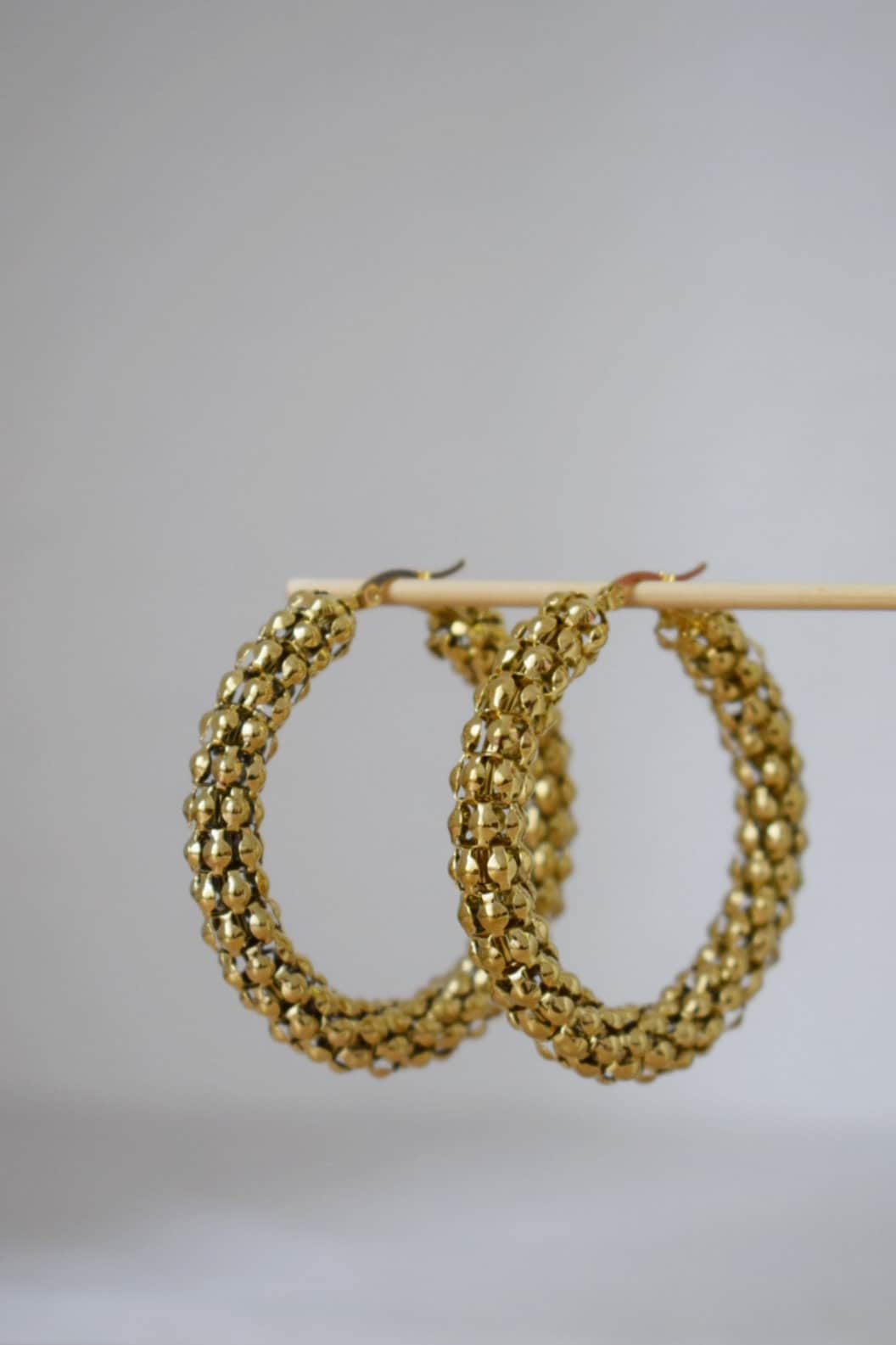 Chunky hoop earrings, large wide hoops earrings, 18k gold plated hoop earrings, Statement Hoops, Modern earrings, Gift for her