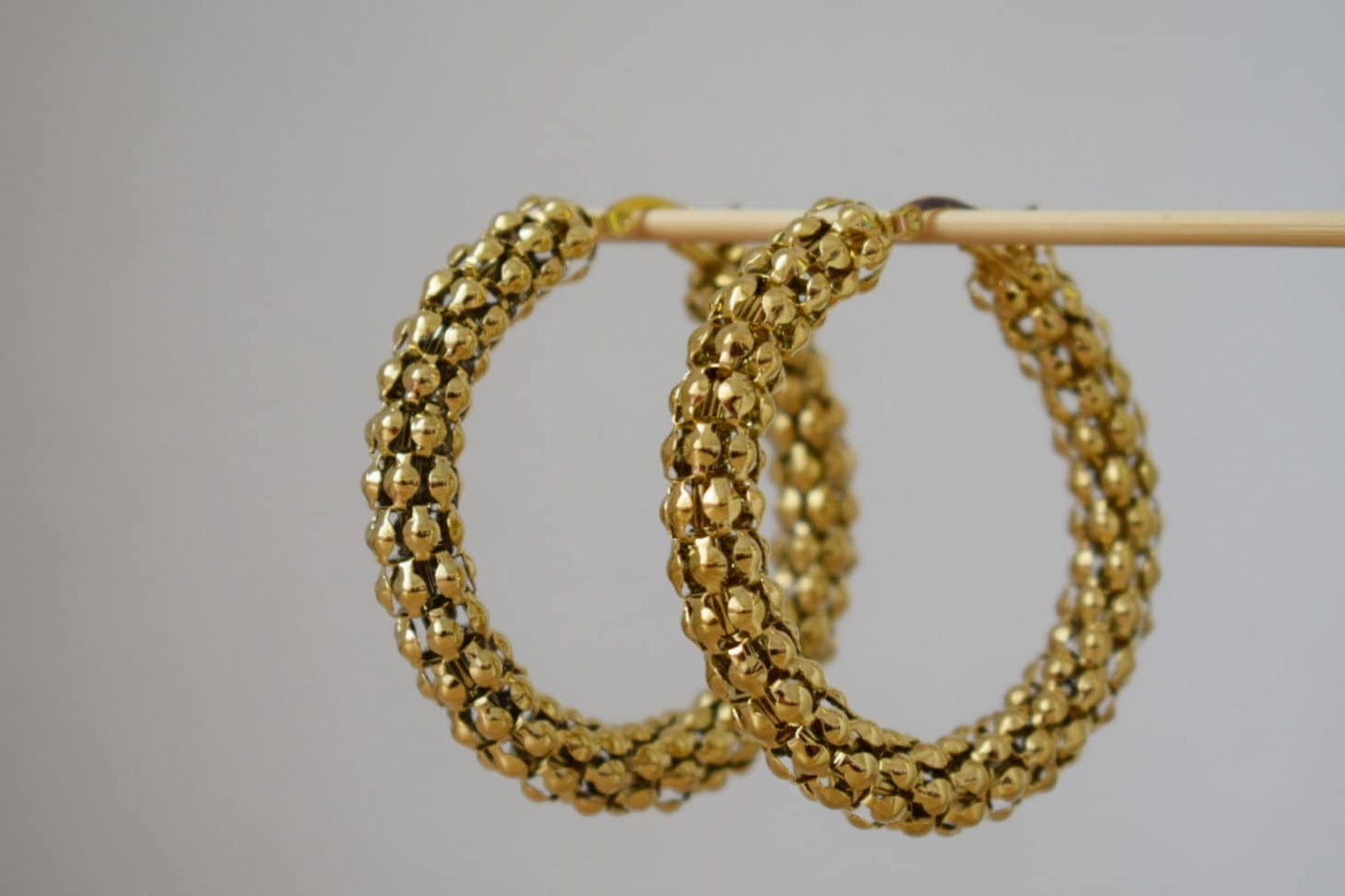 Chunky hoop earrings, large wide hoops earrings, 18k gold plated hoop earrings, Statement Hoops, Modern earrings, Gift for her