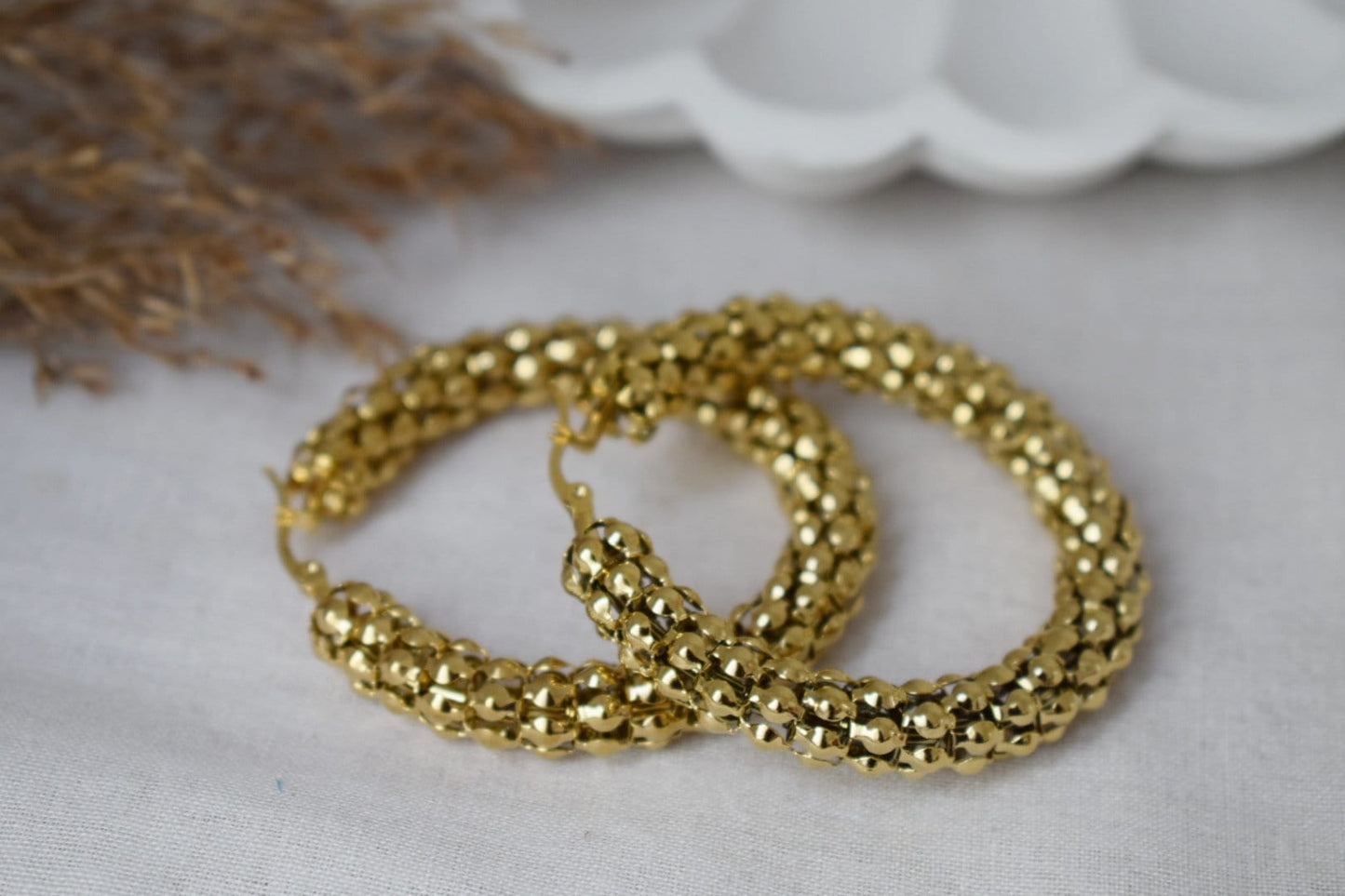 Chunky hoop earrings, large wide hoops earrings, 18k gold plated hoop earrings, Statement Hoops, Modern earrings, Gift for her