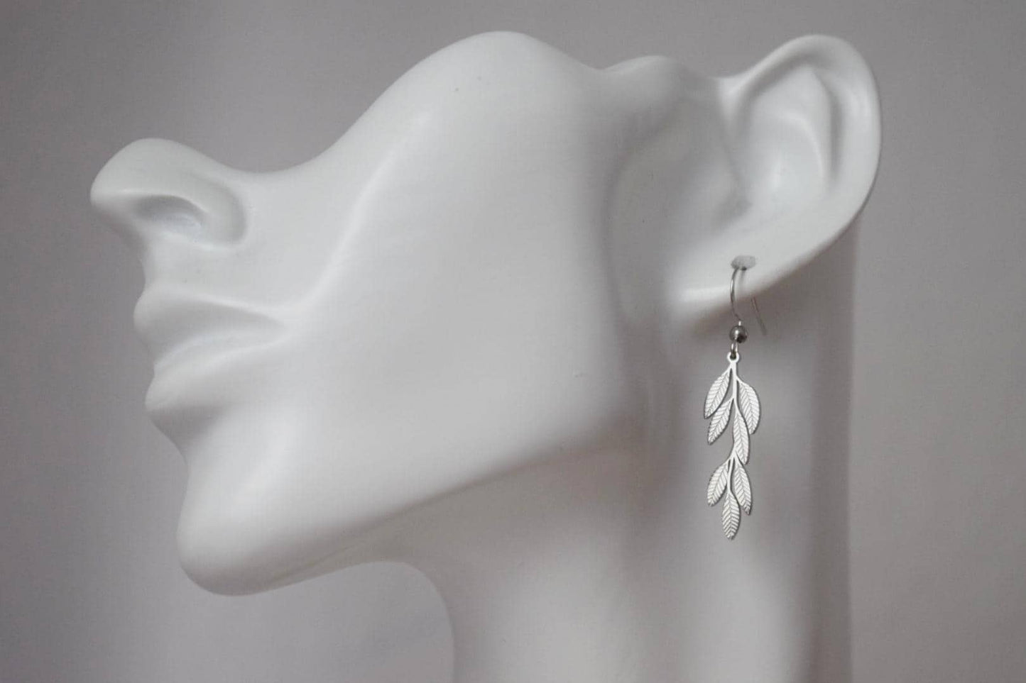Leaf Earrings for women, Surgical stainless steel dangle earrings, Boho statement earrings, Lightweight jewelry, Best gift for her