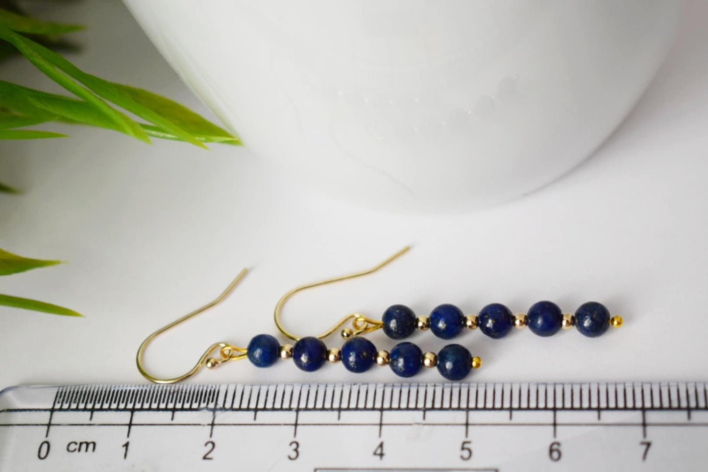 Lapis lazuli gold earrings, Lapis dangle earrings, Gemstone dainty earrings, Stone earrings, Dark Blue, Lapis lazuli jewelry, Gift for women