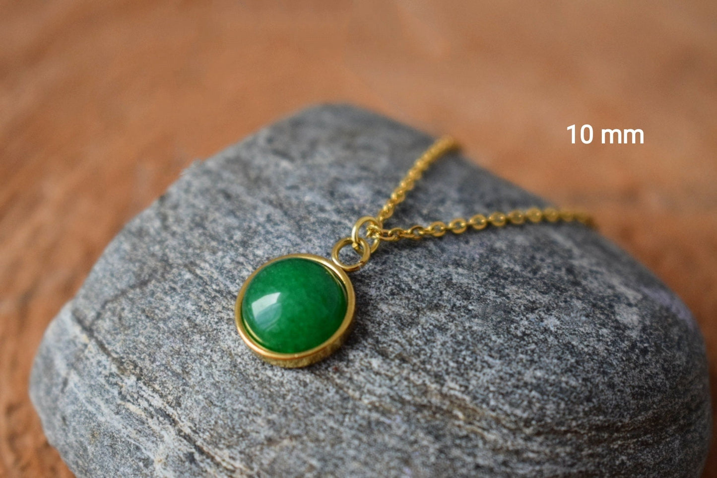 Small Green Jade Earrings Gold, 8 mm Earrings, Small Gemstone Earrings, Gifts For Women, Jade Jewelry, Wedding Anniversary Gift For Her