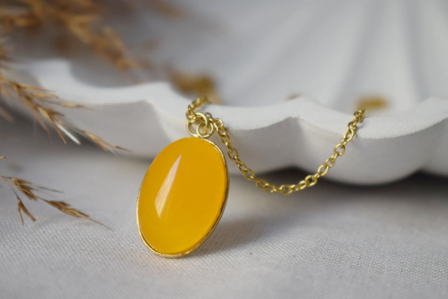 Yellow Jade Earrings Gold, Oval Gemstone Hanging Earrings, Yellow Pendant, Dangle Drop Stone Earrings For Women, Jade Jewelry, Gift For Her