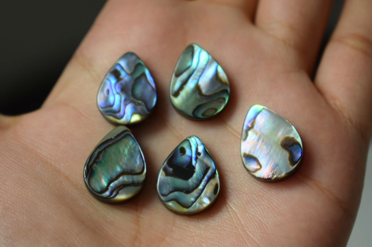 Abalone Shell necklace, Abalone pendant, Abalone teardrop necklace, Colorful abalone, Paua shell, Abalone choker, Abalone jewelry for women