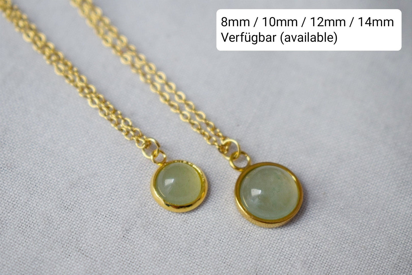 Small Aventurine Stud Earrings, 8mm Massive Gold studs, Green Gemstone earrings, Basic Earrings, August Birthstone Gift, Minimalist Jewelry
