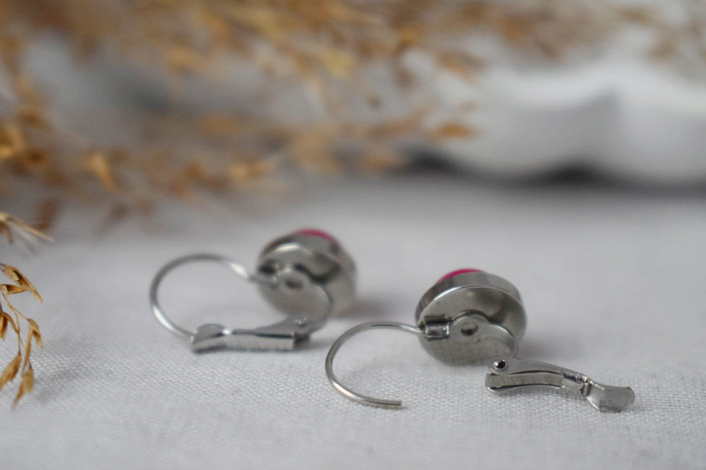 Black agate dangle earrings for women, Small gemstone earrings, Earrings 8mm, Lever back, Agate jewelry, Handmade jewelry gift for her