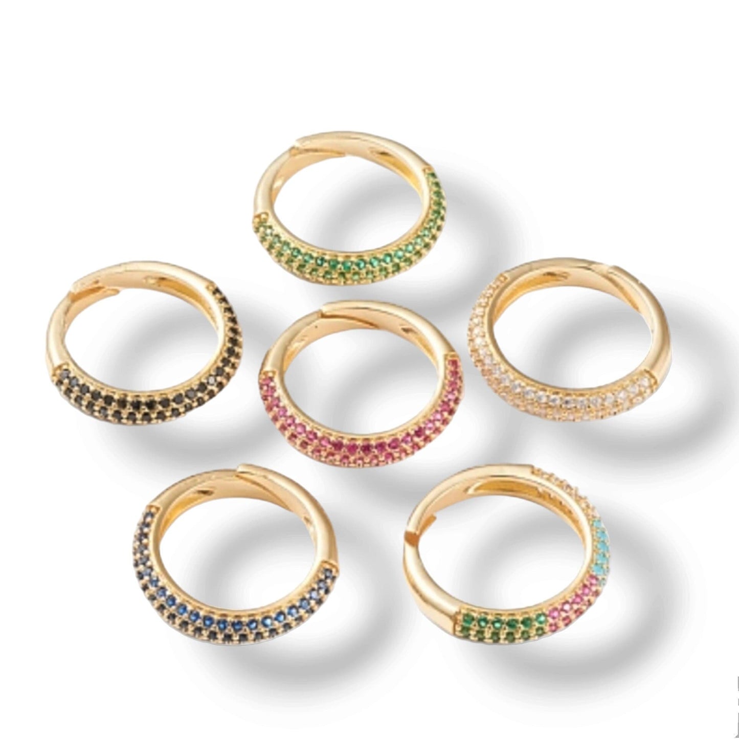 Adjustable Cubic zirconia ring, Micro pave cuff ring, Adjustable crystal open ring, Unique zirconia Jewelry, Gift for her