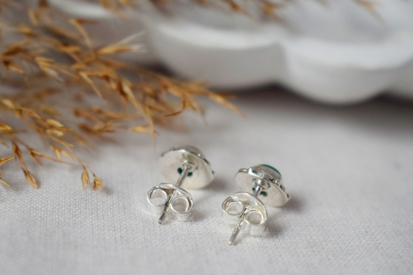 Small Carnelian Stud Earrings Sterling Silver, Flower Gemstone, Natural stone push back earrings, Birthstone Jewelry, Mother's day gift