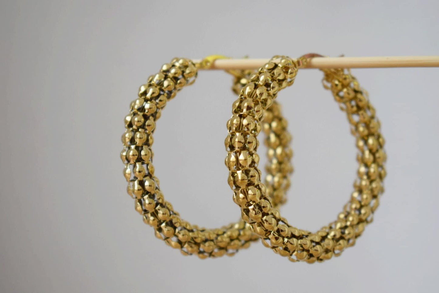 Chunky hoop earrings, large wide hoops earrings, 18k gold plated hoop earrings, Statement Hoops, Modern earrings, Gift for her
