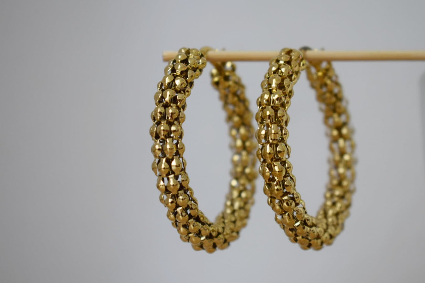 Chunky hoop earrings, large wide hoops earrings, 18k gold plated hoop earrings, Statement Hoops, Modern earrings, Gift for her