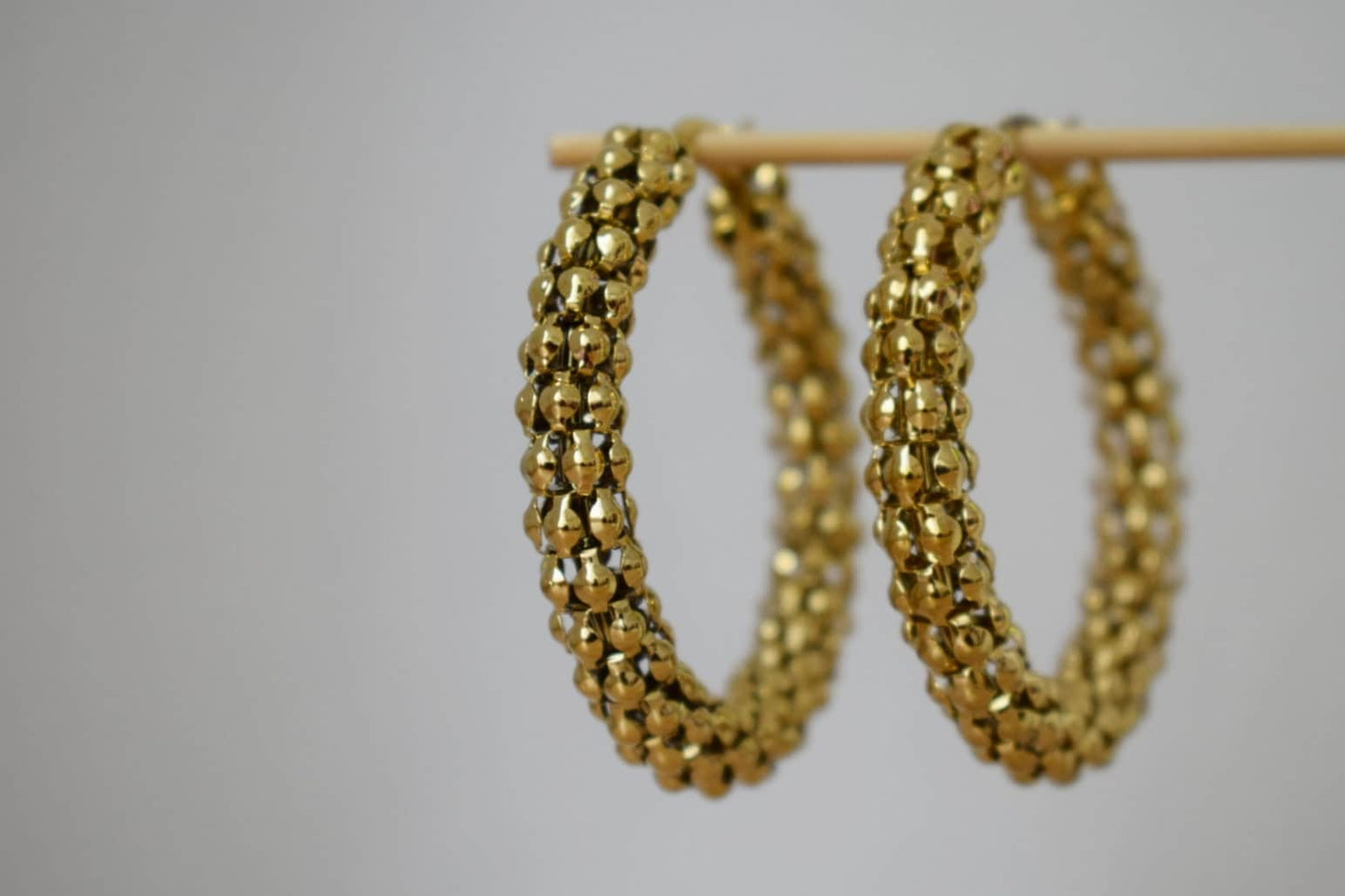 Chunky hoop earrings, large wide hoops earrings, 18k gold plated hoop earrings, Statement Hoops, Modern earrings, Gift for her