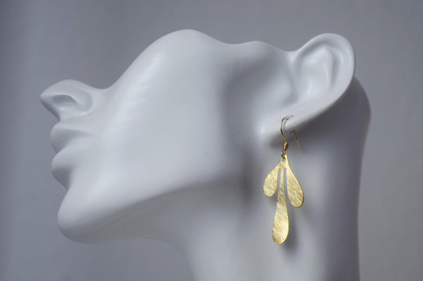 Leaf earrings for women, Dangle Drop earrings, 18k gold plated stainless steel, Boho earrings, Leaf golden jewelry, Unique gift for her