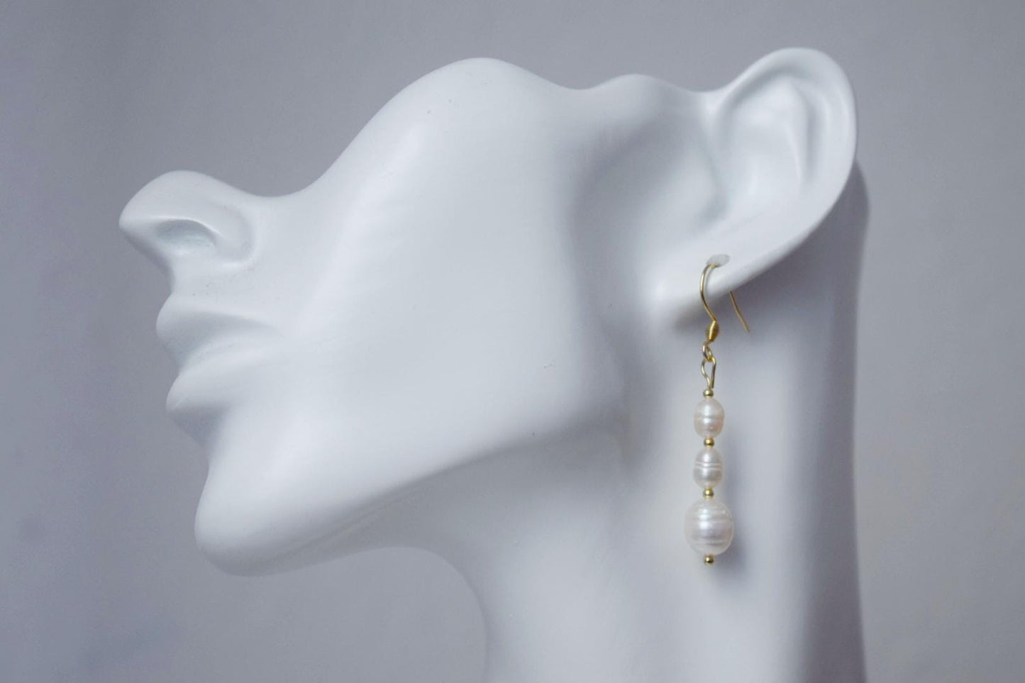 Freshwater Pearl Earrings, Statement Dangle Drop Earrings, 18k Gold Plated Stainless Steel hooks, Wedding Jewelry, Anniversary Gift For Her